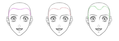 Manga zeichnen lernen Haare 1