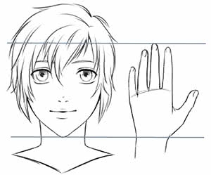 Manga zeichnen lernen Proportionen 7