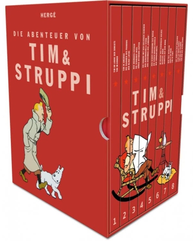 Comic Tim und Struppi Schuber
