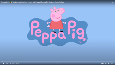 Peppa Pig Welttag des Buches Trailerbild