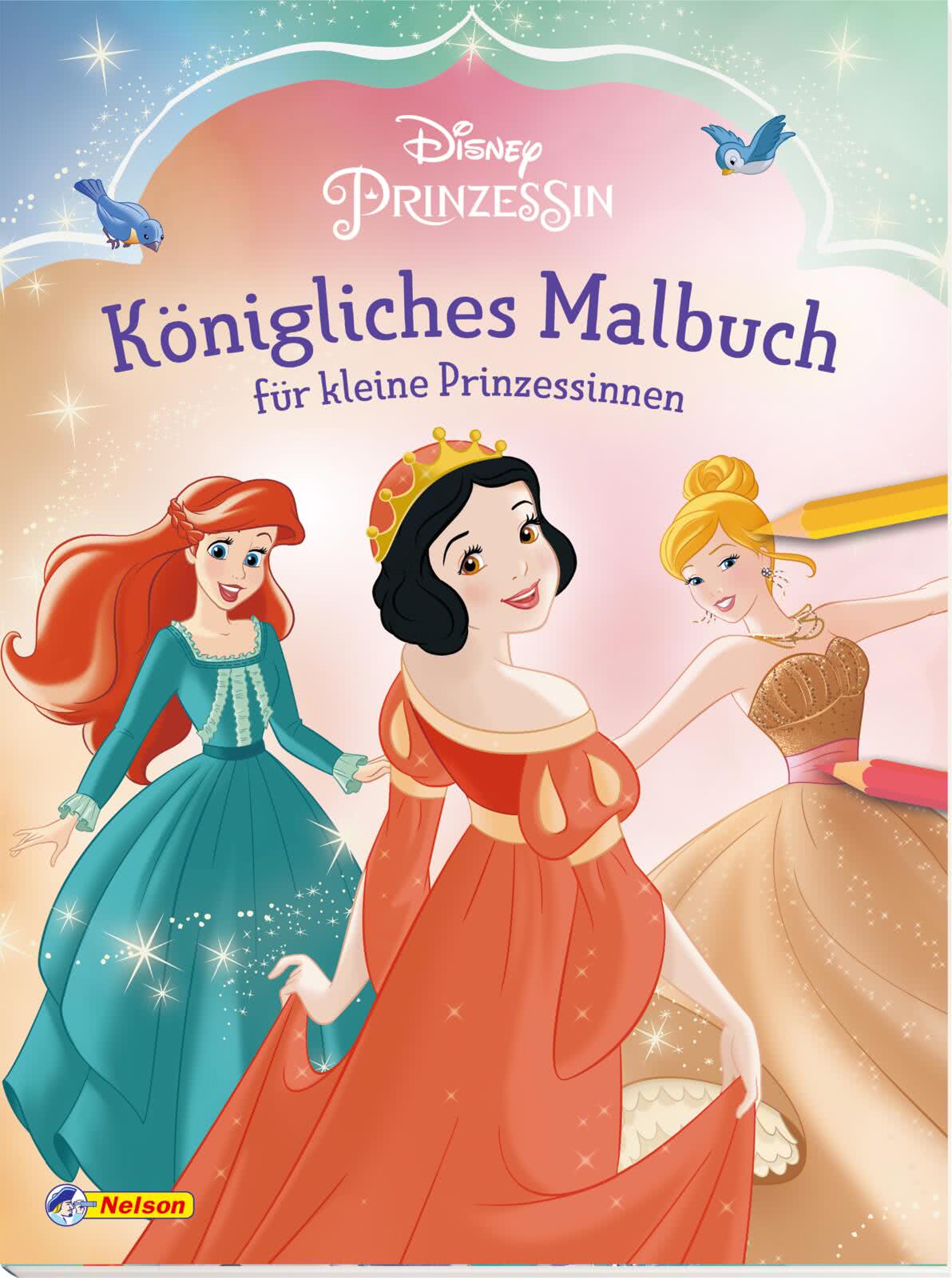 64 Vorlagen  ca:19x14,5cm Malbuch Prinzessin für Kinder ca 