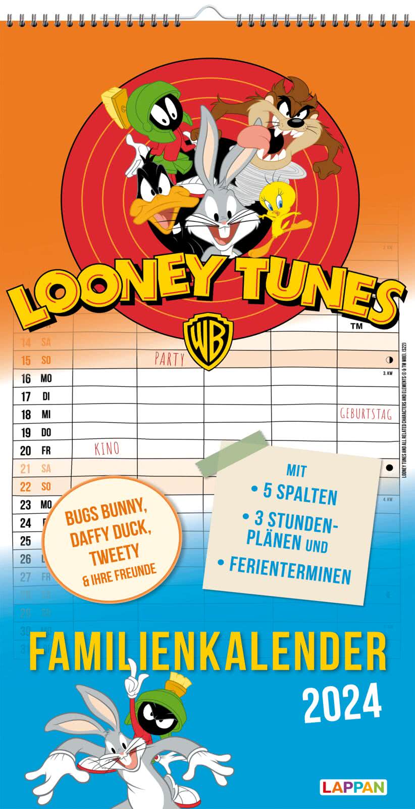 Looney Tunes Familienplaner 2024