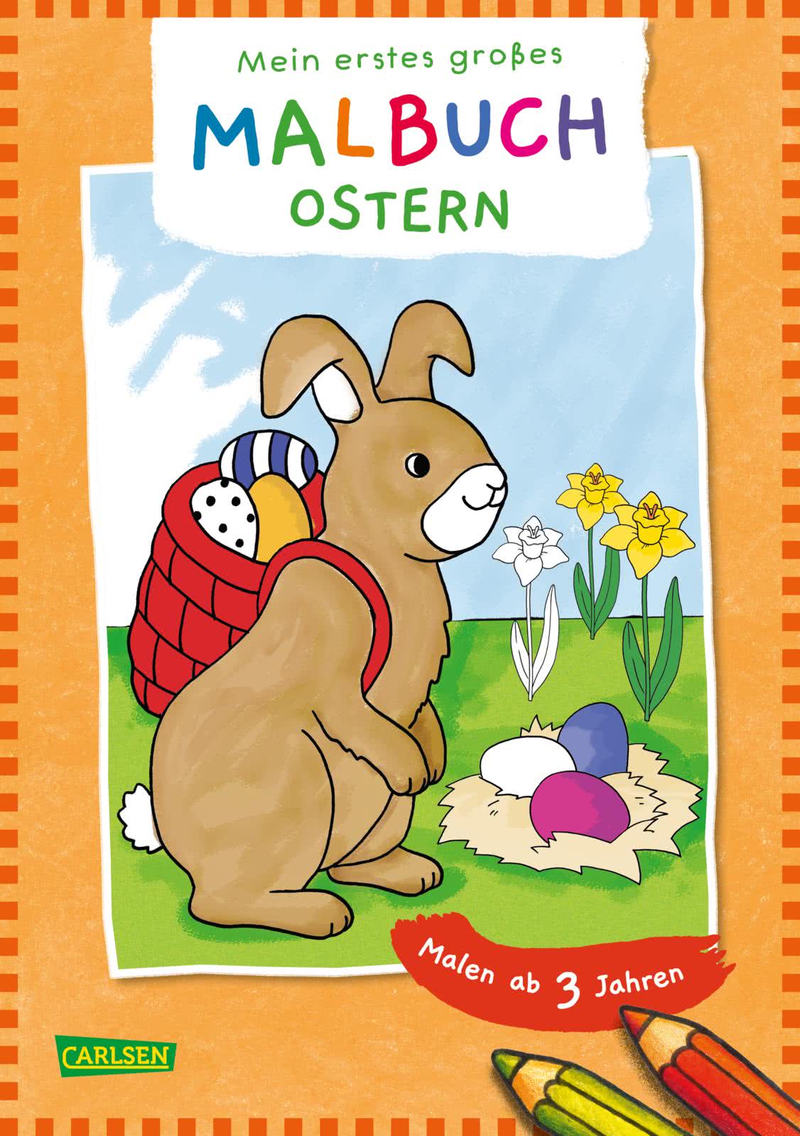 Ausmalbilder für Kita Kinder Mein erstes großes Malbuch Ostern