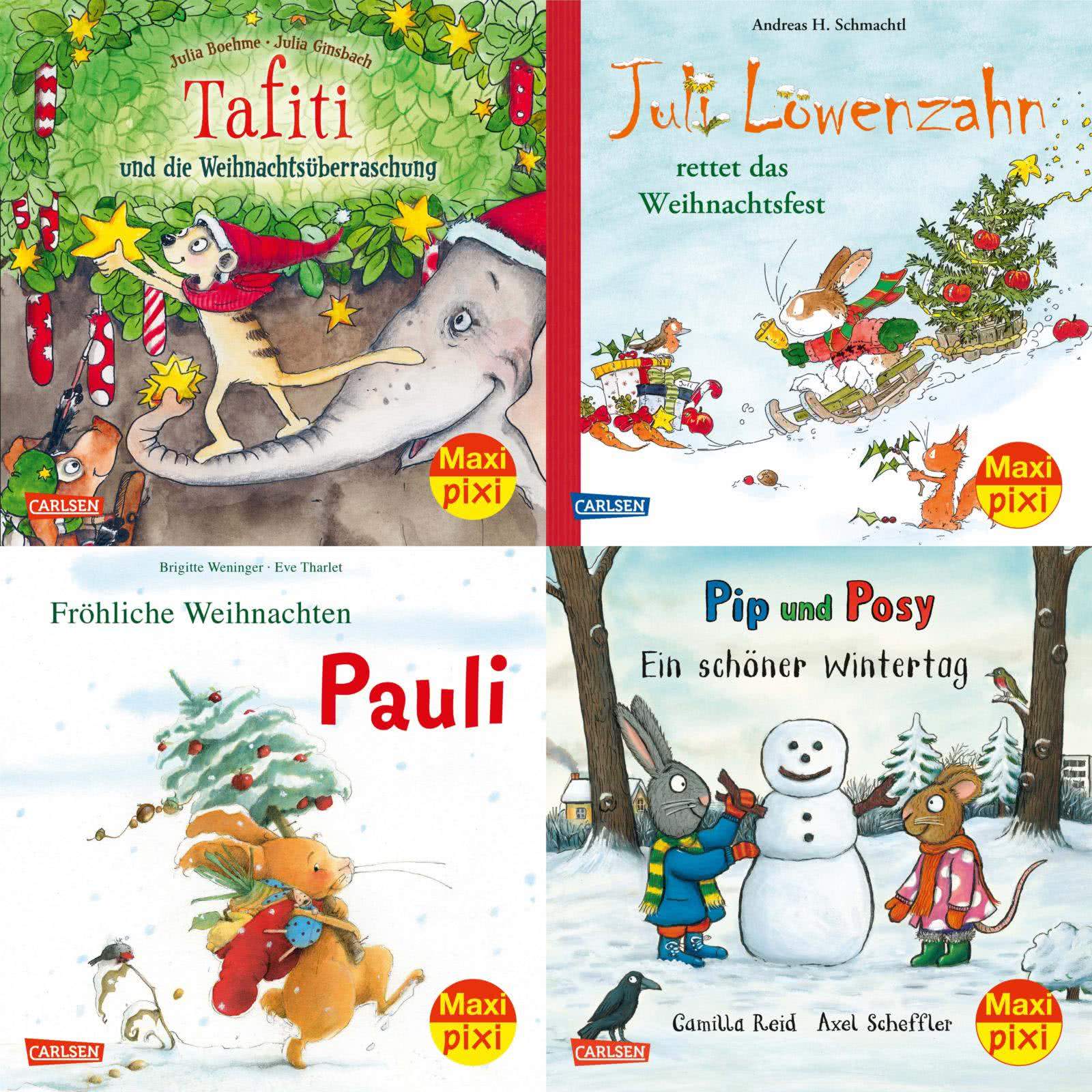 MaxiPixi4erSet 94 Weihnachten mit Bilderbuchhelden (4x1 Exemplar)