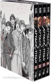 Attack on Titan, Bände 31-34 im Sammelschuber mit Extra