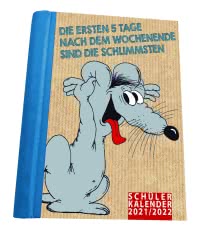 Uli Stein – Schülerkalender 2021/2022 mit 12 Postkarten und 2 Stickerbögen