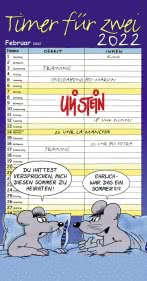 Uli Stein – Timer für zwei 2022: Monatskalender für die Wand