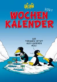 Uli Stein – Wochenkalender 2021: Taschenkalender mit Spiralbindung und Gummiband