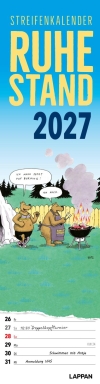 Cover von „Ruhestand Streifenkalender 2027: Monatskalender für die Wand“