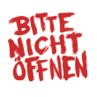 Bitte nicht öffnen Logo