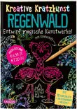 Kreative Kratzkunst: Regenwald: Set mit 10 Kratzbildern, Anleitungsbuch und Holzstift 
