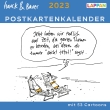 Hauck & Bauer Postkartenkalender 2023: Cartoons zum Aufstellen und Verschicken