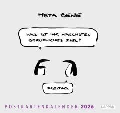 Cover von „meta bene Postkartenkalender 2026“