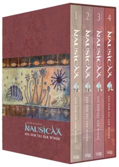 Cover von „Nausicaä aus dem Tal der Winde, Doppelband-Edition Bände 1-4 im Schuber“