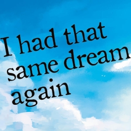 I had that same dream again