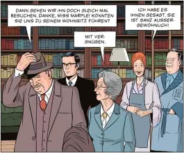 Panel aus Die Tote in der Bibliothek