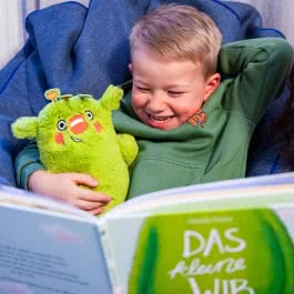 Foto vom kleinen WIR Kuscheltier