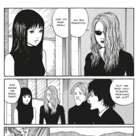 Panel aus Black Paradox von Junji Ito