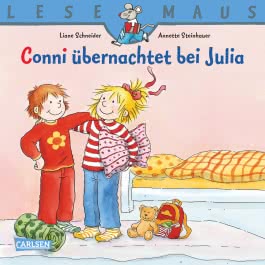 LESEMAUS: Conni übernachtet bei Julia