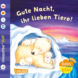 Cover von „Baby Pixi Stoff: Gute Nacht, ihr lieben Tiere!“