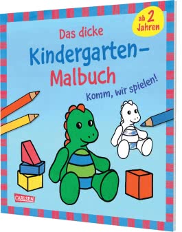 Cover von „Das dicke Kindergarten-Malbuch: Komm, wir spielen! “