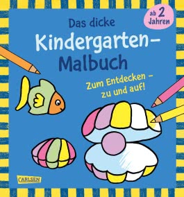Cover von „Das dicke Kindergarten Malbuch zum Entdecken“