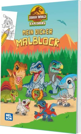 Jurassic World Explorers: Mein dicker Malblock