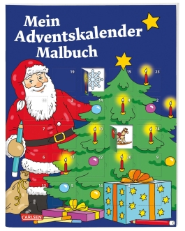 Mein Adventskalender-Malbuch