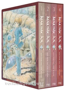 Cover von „Nausicaä aus dem Tal der Winde, Doppelband-Edition Bände 1-4 im Schuber“