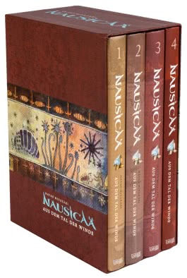 Cover von „Nausicaä aus dem Tal der Winde, Doppelband-Edition Bände 1-4 im Schuber“
