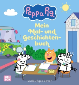 Cover von „Peppa Pig: Mein Mal- und Geschichtenbuch“
