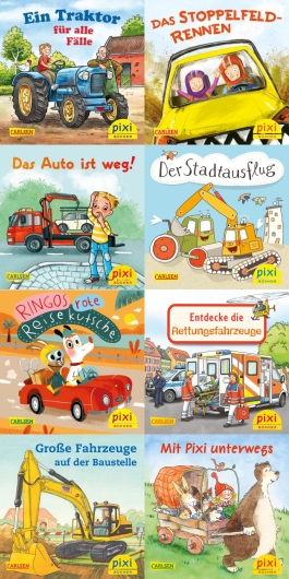 Pixi-8er-Set 247: Pixis bunte Fahrzeuge (8x1 Exemplar)