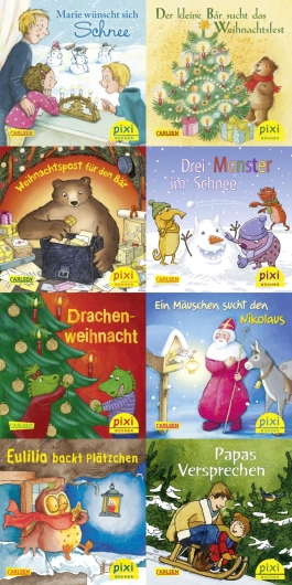 Pixi-Weihnachts-8er-Set 35: Kling, Pixi, klingelingeling (8x1 Exemplar)