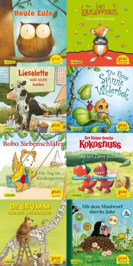 Pixi-8er-Set 297: Pixis liebste Kinderbuch-Helden (8x1 Exemplar)