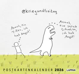 kriegundfreitag: Postkartenkalender 2026