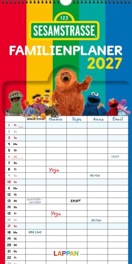 Cover von „Sesamstraße Familienkalender 2027“