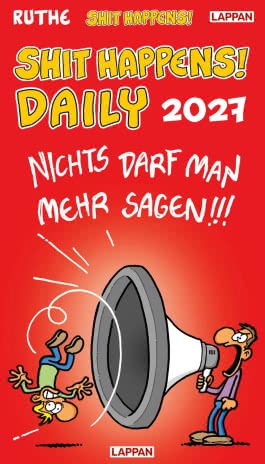 Cover von „Shit happens Daily! - Tagesabreißkalender 2027“