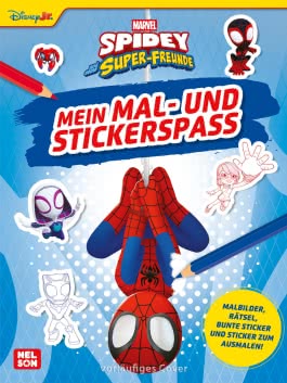 Cover von „Spidey und seine Super-Freunde: Mein Mal- und Stickerspaß“