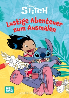 Cover von „Stitch: Lustige Abenteuer zum Ausmalen“