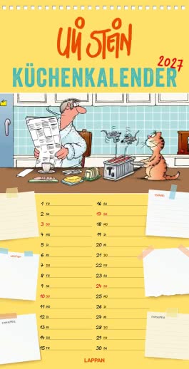 Cover von „Uli Stein Küchenkalender 2027: Monatskalender für die Wand“