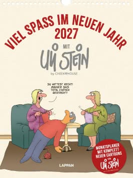 Cover von „Viel Spaß im neuen Jahr 2027 mit Uli Stein by CheekYmouse: Monatsplaner mit komplett neuen Cartoons“