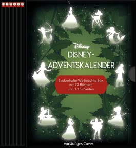 Disney Adventskalender 2023 - zauberhafte Weihnachts-Box mit 24 Büchern und 1.152 Seiten