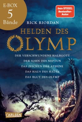 Helden des Olymp: Drachen, griechische Götter und römische Mythen – Band 1-5 der Fantasy-Reihe in einer E-Box!