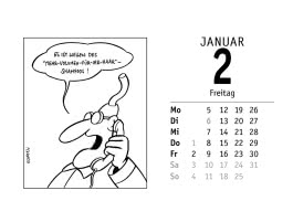 365 gute Perscheid-Tage 2026: Tageskalender