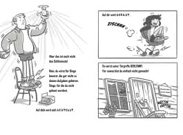 Innenansicht von „Achtung! Nicht hinsetzen“