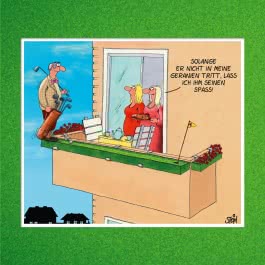 Uli Stein: Freizeit & Beruf: Auf dem Golfplatz!