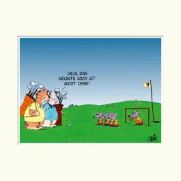 Uli Stein: Freizeit & Beruf: Auf dem Golfplatz!