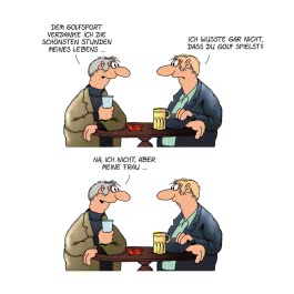 Uli Stein: Freizeit & Beruf: Auf dem Golfplatz!