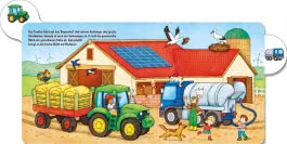 Auto, Fahrrad, Bus und Bagger