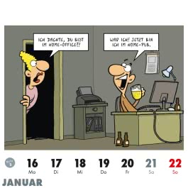 Bahnsinn! Der Pendlerkalender 2023: Tischkalender mit Cartoon-Postkarten 